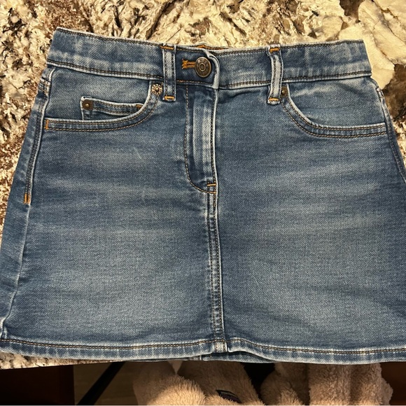 Crewcuts J. Crew Kids Girls Denim Mini Skirt- Like New - Girls SZ 7 - Picture 5 of 11